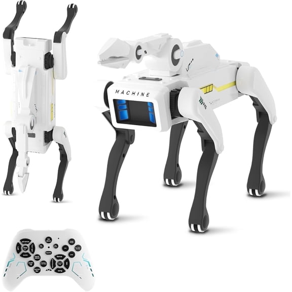 FUBARBAR 3-in-1 Remote Control Robot Dog Kit, Multi-Action Stunt Pet with Removable Claw & Cannon