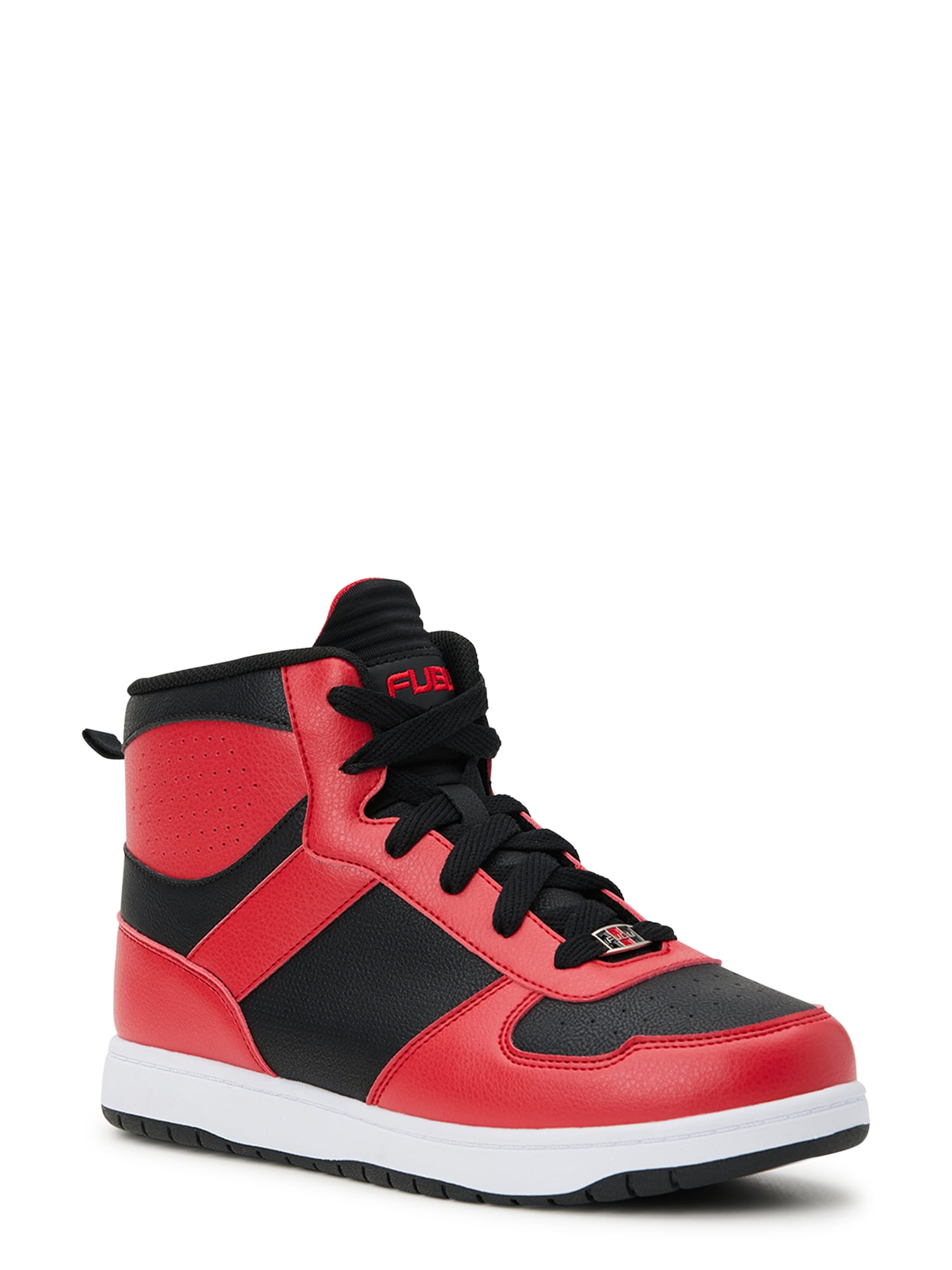 FUBU Boys Retro High-Top Basketball Sneakers with Durability