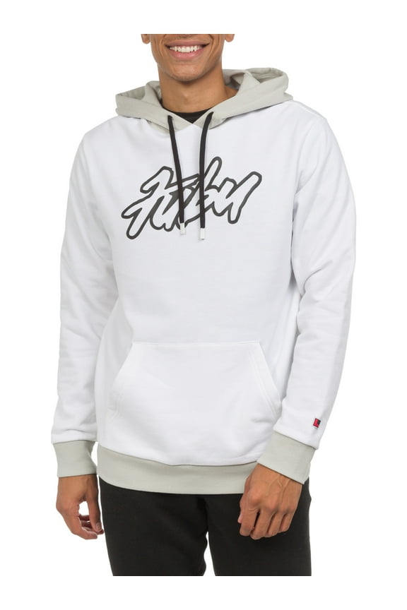 Men's & Big Men's Long Sleeve Logo Fleece Hoodie Sweatshirt, Sizes XS-3XL