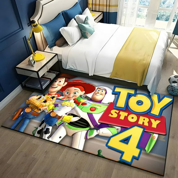 FUBUKED Story Rug Ultra Soft Cartoon Rugs for Bedroom Bathroom Home Living Room Cute Theme Doormat Crystal Velvet Carpets Floor Sofa Mat