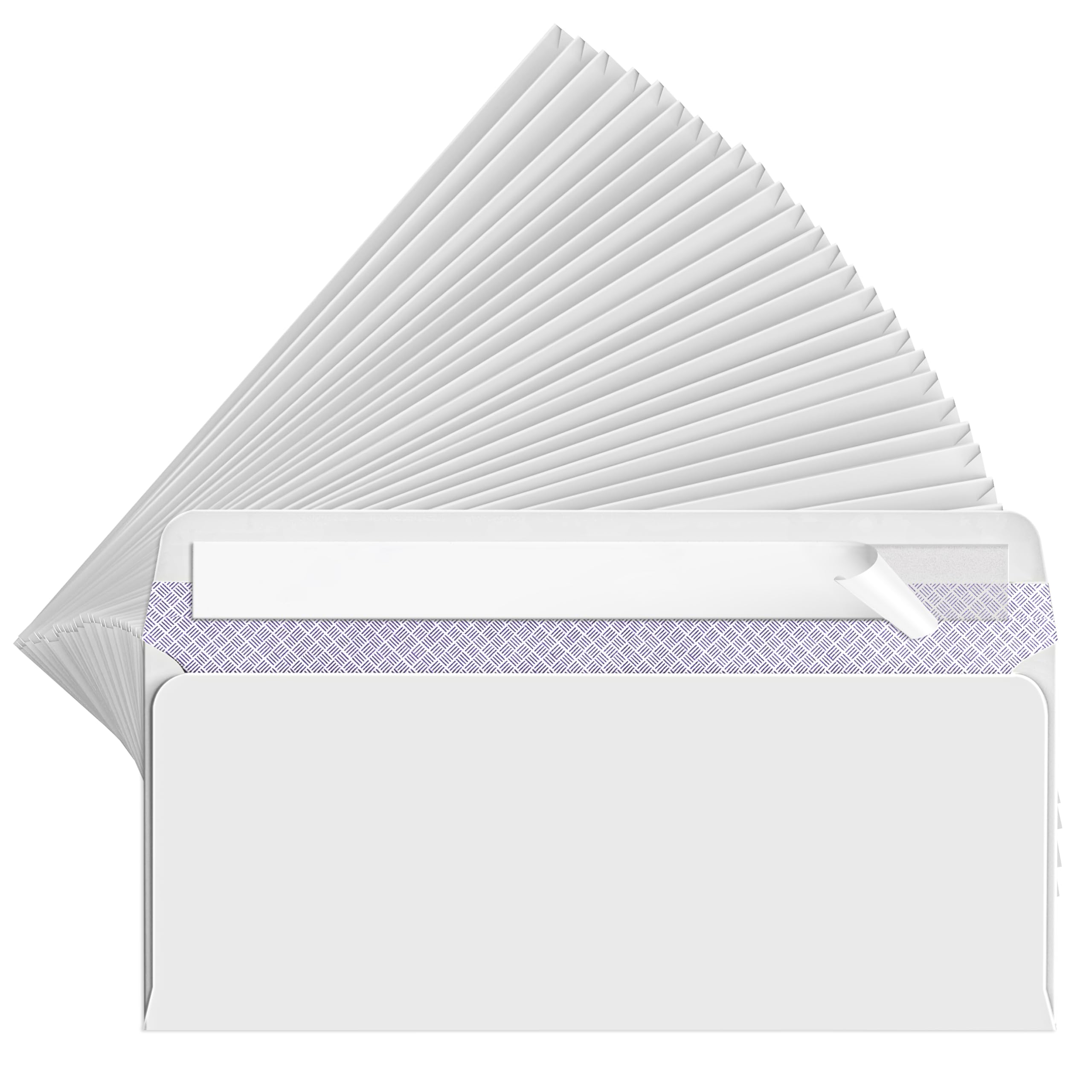 FUCDTEFC 10 Envelopes Letter Size Self Seal, White Security Envelopes
