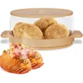 thumbnail image 1 of FUCHEGN Microwave Baked Potato Cooker, Cooks In Minutes Tender & Fluffy, Baking Potato Cooker For Microwave Oven, Twice Baked Potatoes Steamer, Microwave Baked Potato Bag, 1 of 6