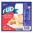 thumbnail image 1 of FUD Fully Cooked Chicken Franks, 7 oz, Refrigerated, Vacuum-Sealed Pack., 1 of 5
