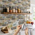 Draw Brick Pattern FUDAKUNA 6Pcs Peel and Stick Waterproof Tiles Stickers Wall Decals 11 ...