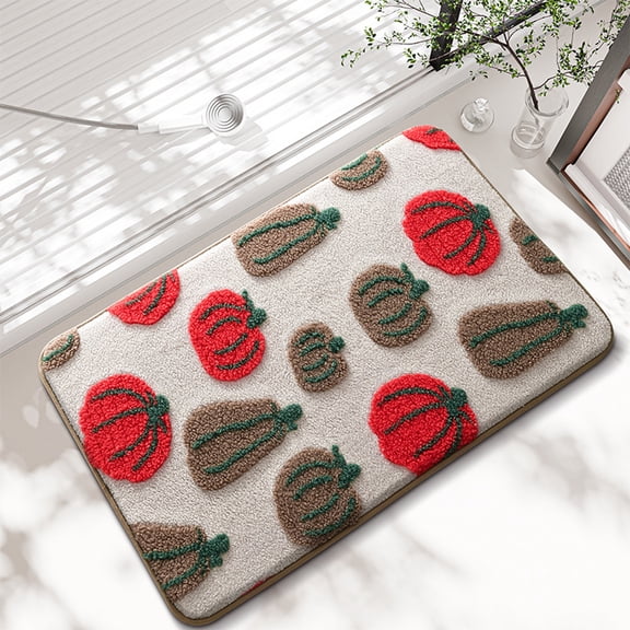 FUDAKUNA Soft Comfortable Plush Bathroom Rugs 20" x 32" Absorbent Non-Slip Backing Bath Mats Machine Washable