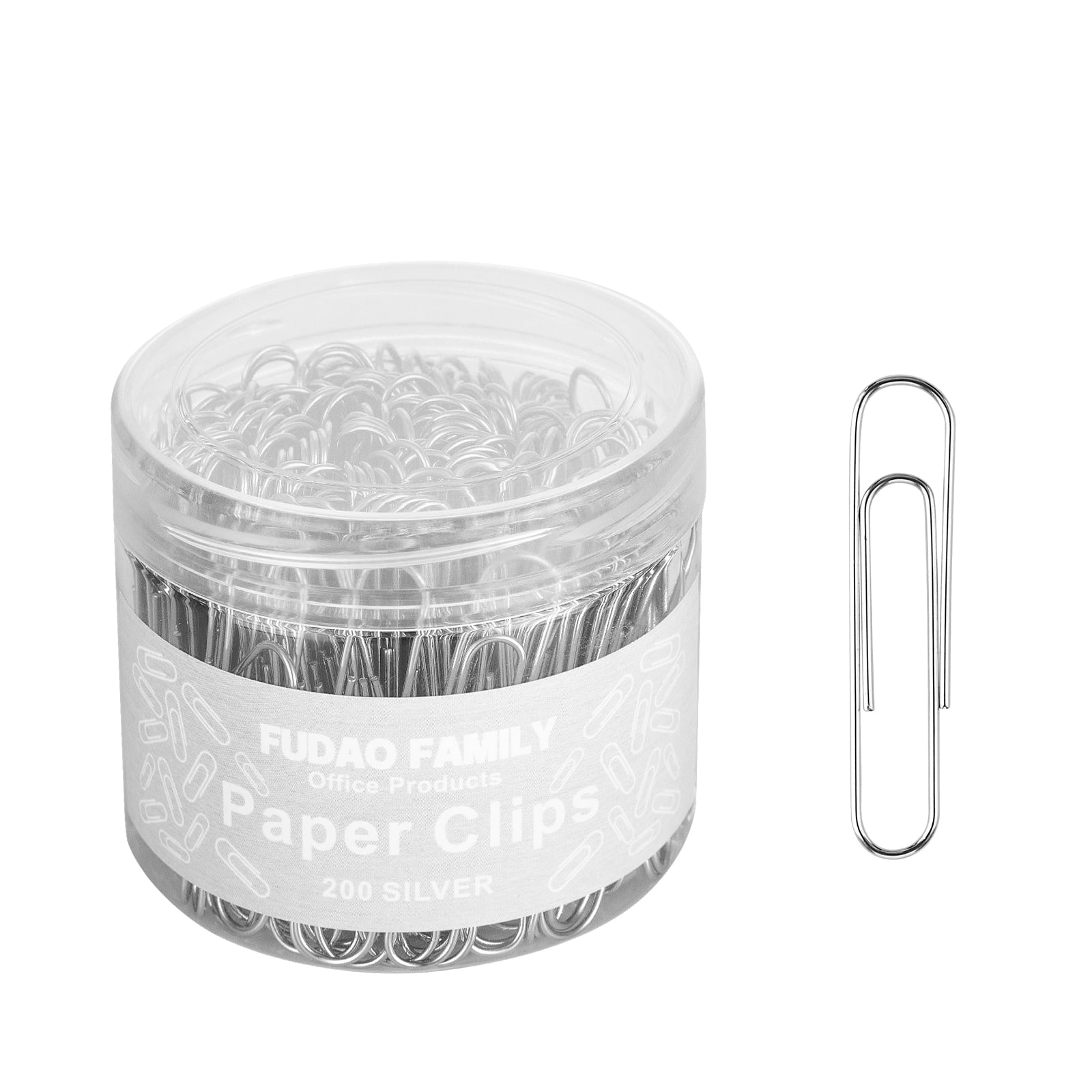 FUDAO FAMILY Jumbo Paper Clips, 2 Inch Paper Clip, 200 pcs Large