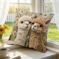 thumbnail image 1 of FUDUUIU Faux Embroidery Alpaca Pillow Cover Cozy Home Decor Soft Plush Cushion Case for Living Room Sofa Bed Seasonal Thanksgiving Fall Farmhouse Decorations, 1 of 6