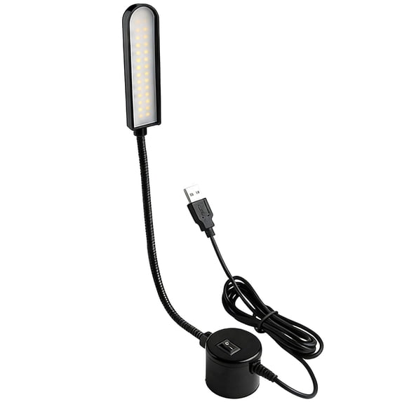 FUDUUIU Magnetic LED Desk Lamp Flexible Gooseneck USB Powered Sewing Machine Light for Workbench Reading Craft