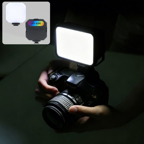 FUDUUIU Portable LED Fill Light for Selfie Photography, Mini RGB Video Light with COB Beads, Rechargeable Pocket Light for Live Streaming, Vlogging, Makeup, Nail Art, Indoor Content Creation