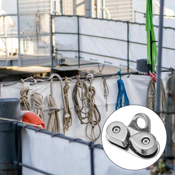 FUEENIRVA 1 Set Cam Cleat for Fishing Boats with Rope Tension Adjustment 5x0.9x0.9in