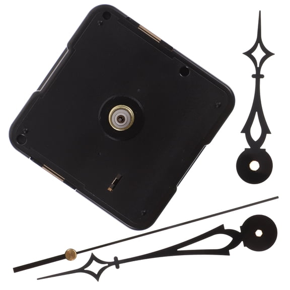 FUEENIRVA 1Set Black Battery Operated Clock Mechanism Replacement Kit for DIY Clock Making