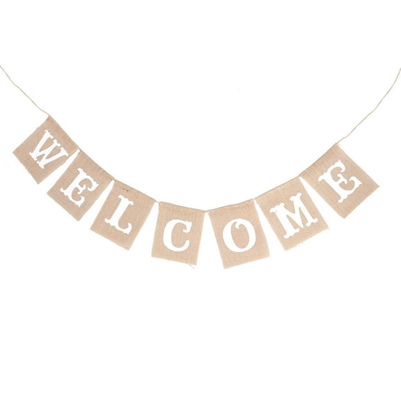 FUEENIRVA 1 Set Fall Party Decoration Burlap Bunting Garland Multi Color Square Letters 4.72x0.08x5.9in 110 Inch