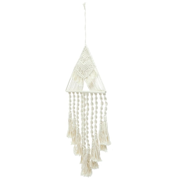 FUEENIRVA Macrame Cotton Rope Woven Wall Decor Bohemia Style Hanging Tapestry for Living Room