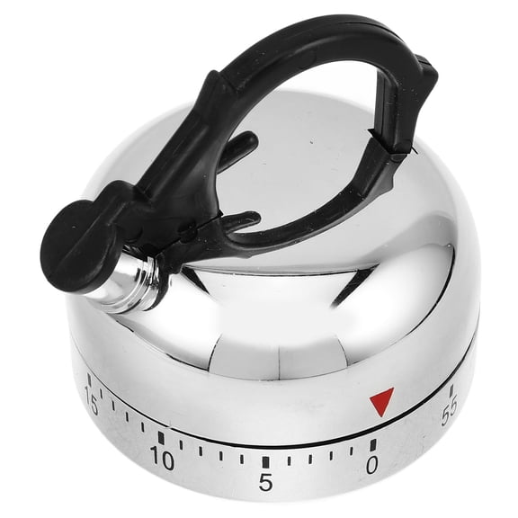 FUEENIRVA 1 Set Retro Kitchen Timer Kettle Shaped Multi Color with Metal and Plastic