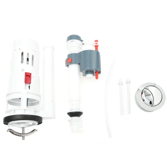 FUEENIRVA Toilet Tank Push Button 1 Set Plastic White Improve Flushing for Toilet Water Assembly