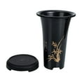 thumbnail image 1 of FUEENIRVA 1Set Household Orchid Planting Pot Coffee Plastic Flower Container with Drainage for Garden Balcony, 1 of 8