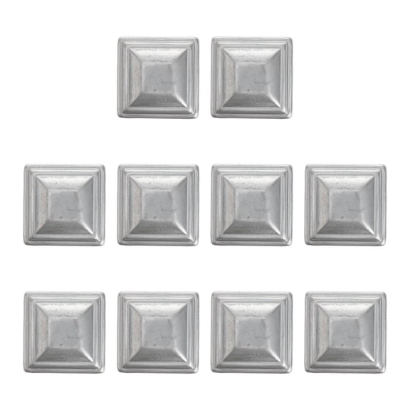FUEENIRVA 10 Pack Galvanized Iron Fence Post Caps, Square Outdoor Covers for Fence Posts