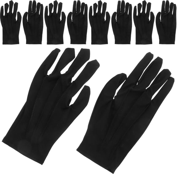FUEENIRVA 10 Pairs Polyester Gloves For Jewelry Store Employees Handling Antiques