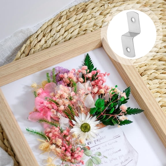 FUEENIRVA 100Pcs Corner Picture Brackets for Decor and Art Display