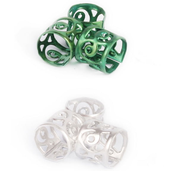 FUEENIRVA Hair Cuffs Assorted Color Filigree Tube for Attractive Dreadlocks
