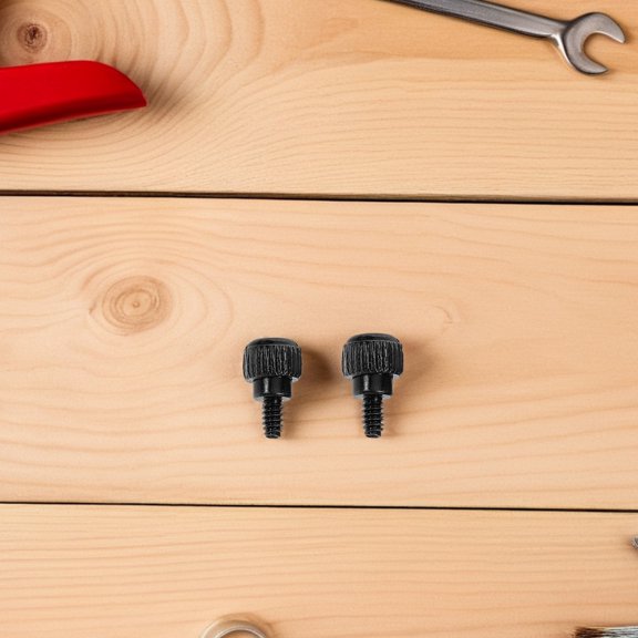 FUEENIRVA Computer Case Screws Black Q215a Carbon Steel Quick Installation DIY Electronics 100Pcs