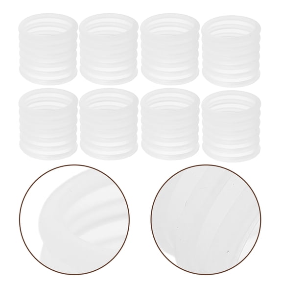 FUEENIRVA Anti-Skid Hanger Grips Nonslip Design for Wooden Hangers White 100Pcs