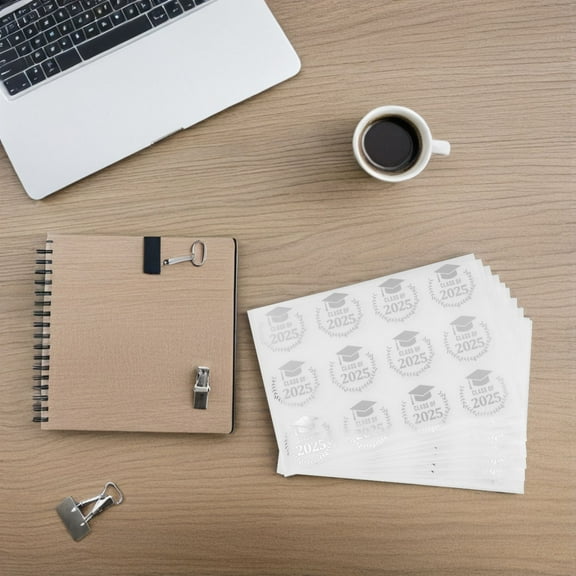 FUEENIRVA 10Pack Pet Material Graduation Season Packaging Stickers School Graduation Party Caps Fading Resistant