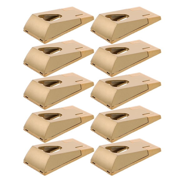 FUEENIRVA 10-Piece Heart-Shaped Closet Rod Holders, Zinc Alloy ABS Wardrobe Brackets for Bedroom Clothes Hanger Rail
