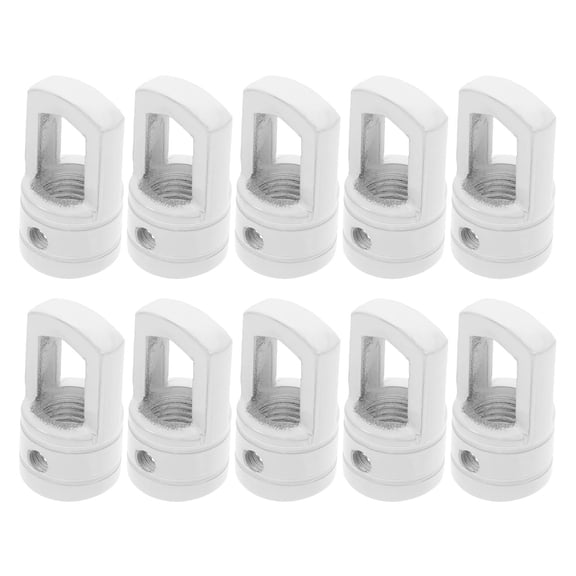 FUEENIRVA Iron Pendant Light Ring Loops White Durable Easy Install 10Pcs