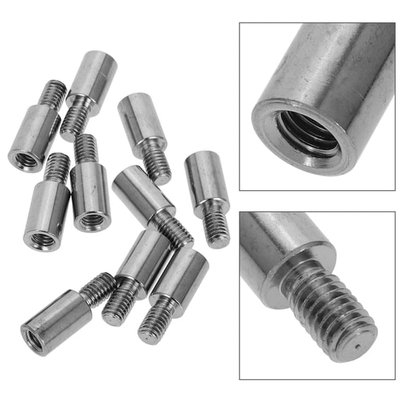 FUEENIRVA 10Pcs Joystick Extender for Finger Flexibility Aid in Fighting Games with Iron Silver Plated