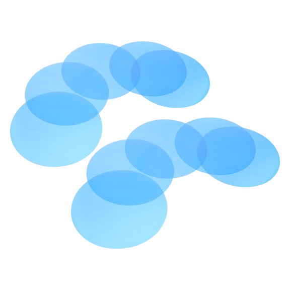 FUEENIRVA 10Pcs Sky Blue Plastic Light Diffuser Film Lamp Correction Gel for Ceiling Spotlights