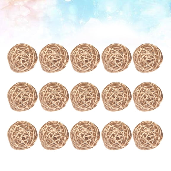 FUEENIRVA Set of 15 Golden Rattan Decorative for Hotel, Bar, Home and Event Decoration