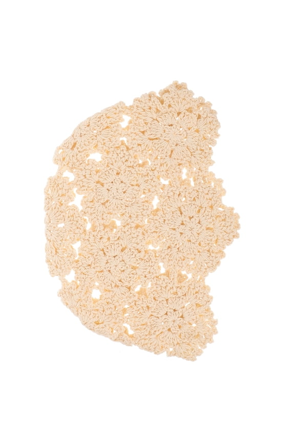 Beige Cotton Knitted Beanie Hat Lightweight Breathable Fashion Accessory for Men and Women