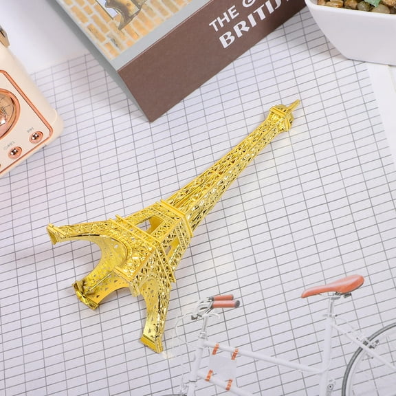 FUEENIRVA 1Pack Desktop Decoration Golden Iron Eiffel Tower Model Simple Artistic Design Home Decor