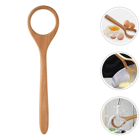 FUEENIRVA 1Pack Kneading Whisk for Novice Home Cooks Sourdough Stirring Stick Ergonomic Wood Baking Tool