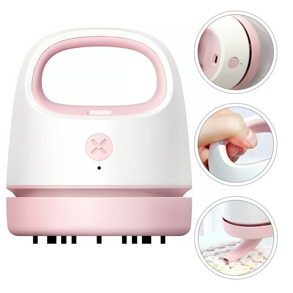 FUEENIRVA Mini Desktop Duster Pink Abs 1Pack