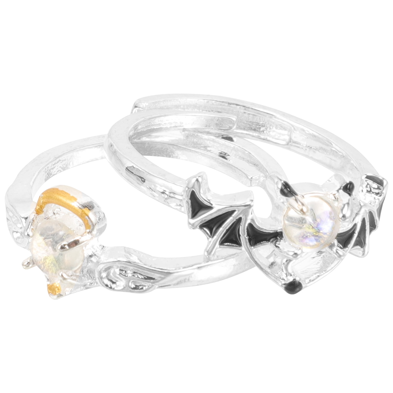 FUEENIRVA Promise Rings Him Her Unique Design Moonstone Alloy Assorted — free download