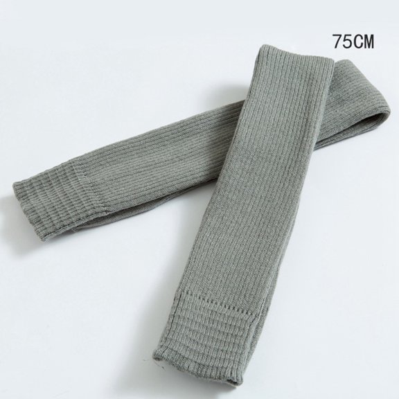 FUEENIRVA 1 Pair Light Grey Yoga Socks, Acrylic Blend, Elastic Bands, Warm Comfortable Fitness Pilates Workout Socks for Exercise