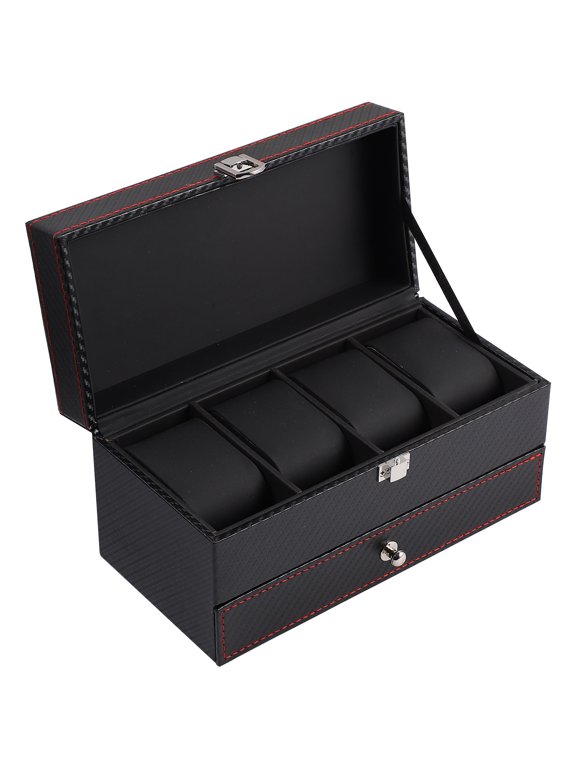 Watch Display Box Jewelry Box Black 1Set