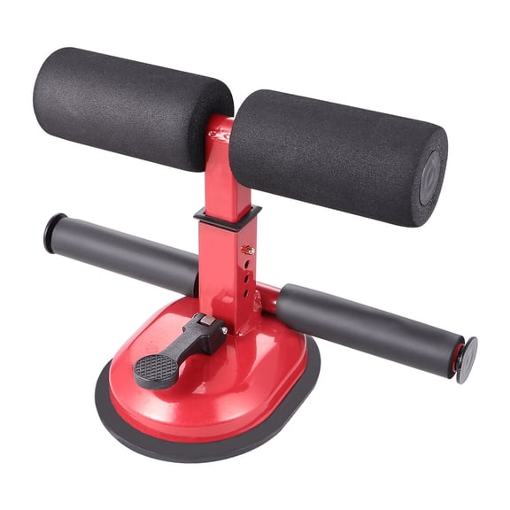 FUEENIRVA Red Sit-Up Assistant Device, Portable Abdominal Exercise Bar for Home Fitness, Waist and Core Workout Training