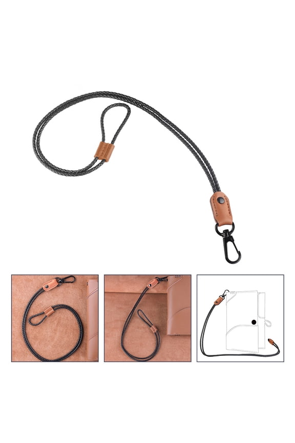 1Pc Stylish Brown Key Chain Lanyard for Phone Game Console Badge and Id Cards