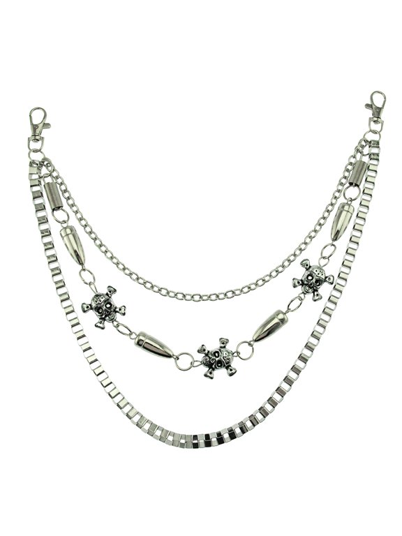 Jeans Chain Metal Hip Hop Punk Style Assorted Color for Decoration 1Pc