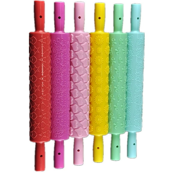 FUEENIRVA Cake Decorating Kit Tools Rolling Pin 1Pcs in Food-Grade Hard Plastic for Pastry