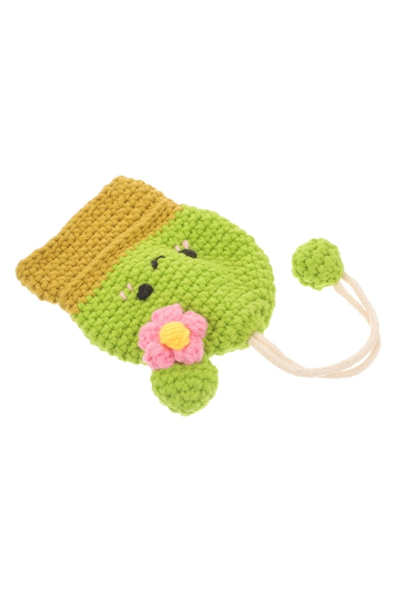 Cute Green Car Key Bag Small Lightweight Key Protector Pouch for Storage