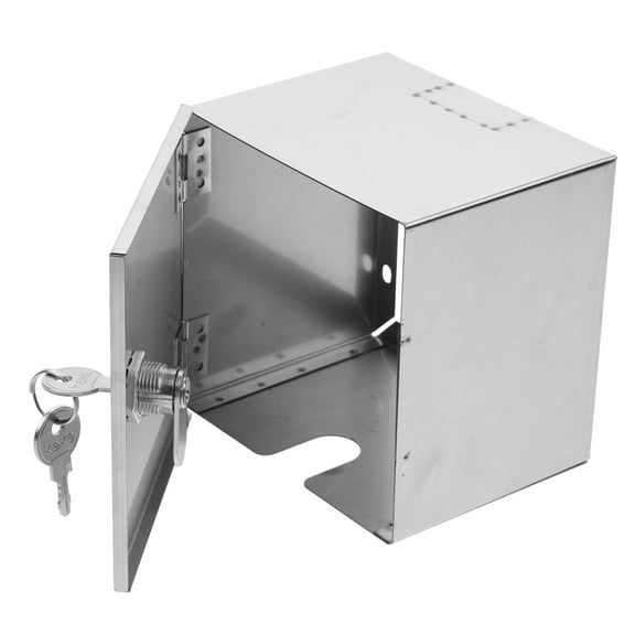 FUEENIRVA Stainless Steel Anti-Theft Socket Box with Lock for Home Use