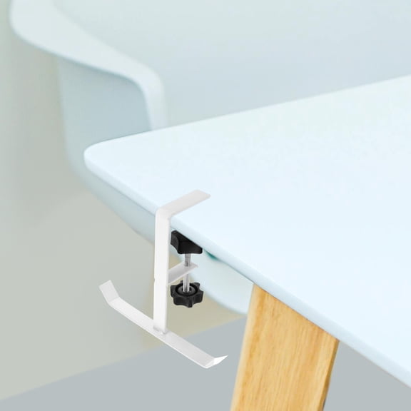 FUEENIRVA 1Pcs Table Backpack Hooks Carbon Steel U-shaped Design 5.3x4.9x2.8in