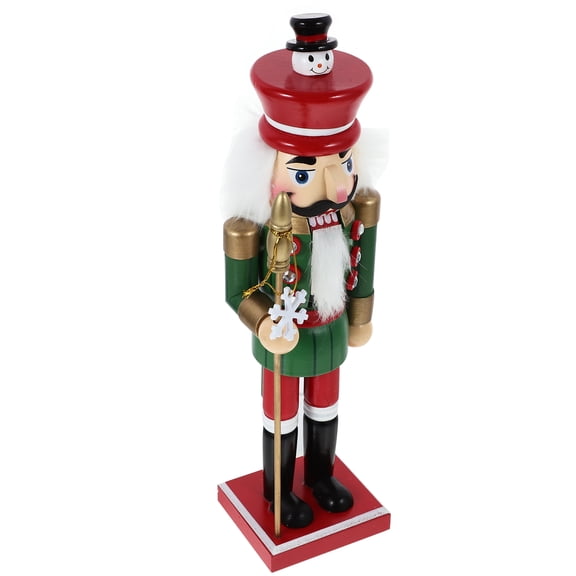 FUEENIRVA Wooden Nutcracker Ornament Holiday Decoration for Home, Coffee Shop, Christmas Tree, Xmas Festive Decor
