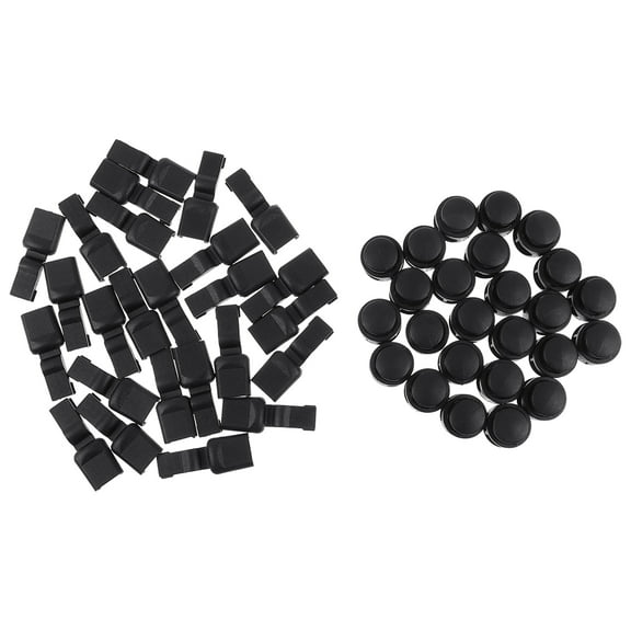 FUEENIRVA 1Set Black ABS Shoelace Lock Buckles For Men Women And Children Sports