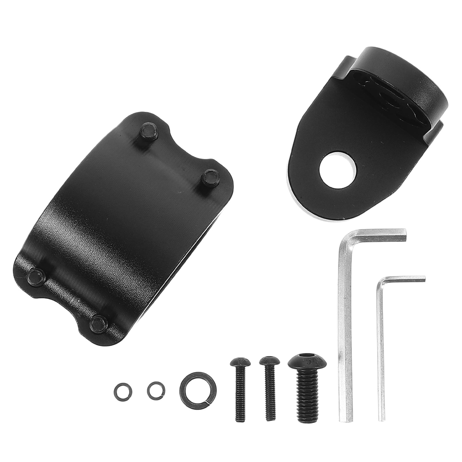 FUEENIRVA 1Set Black Aluminum Flagpole Light Holder Adjustable Angle Secure Fit Utv Mount
