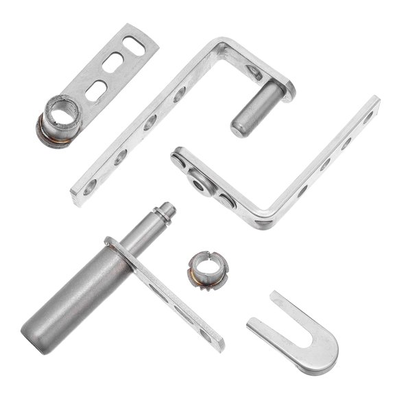 FUEENIRVA Heavy Duty Cafe Door Hinge, Stainless Steel, Automatic Gravity Return, Plated Silver, for Boat Use 1Set